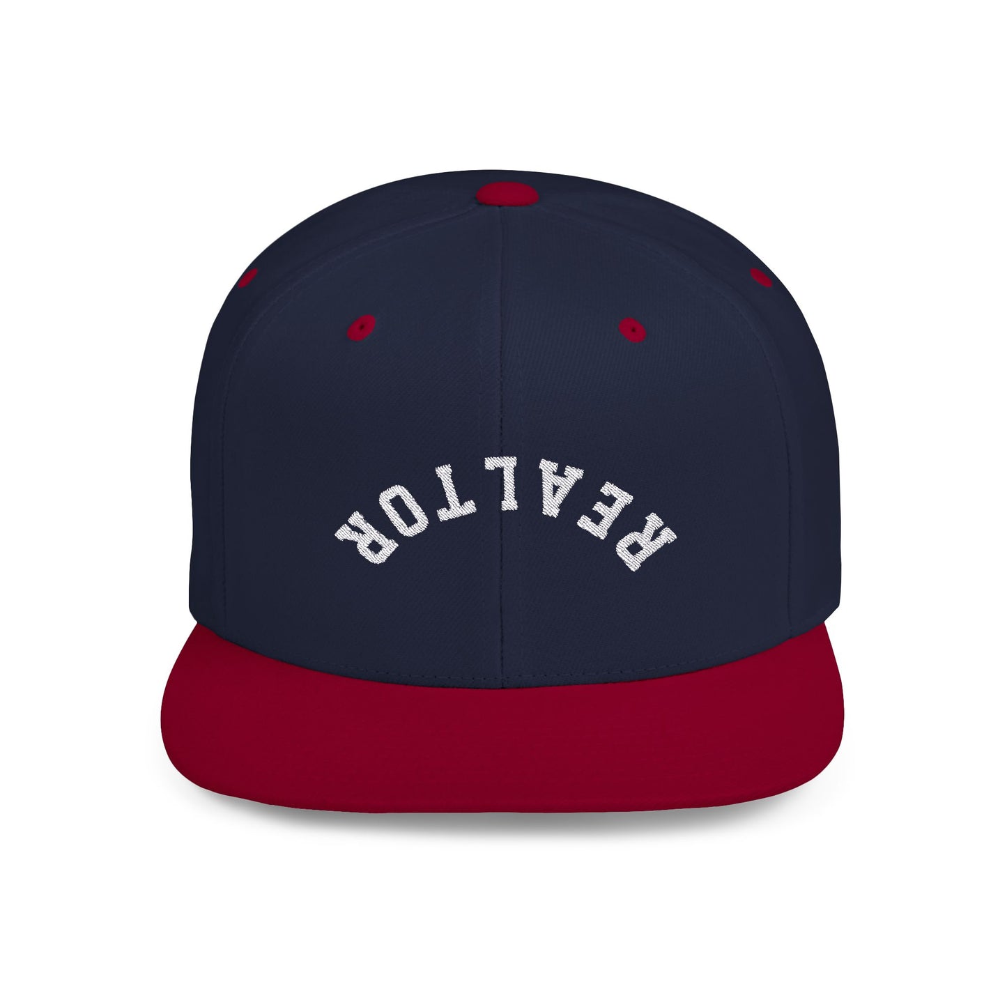 REALTOR White Flat Bill Snapback