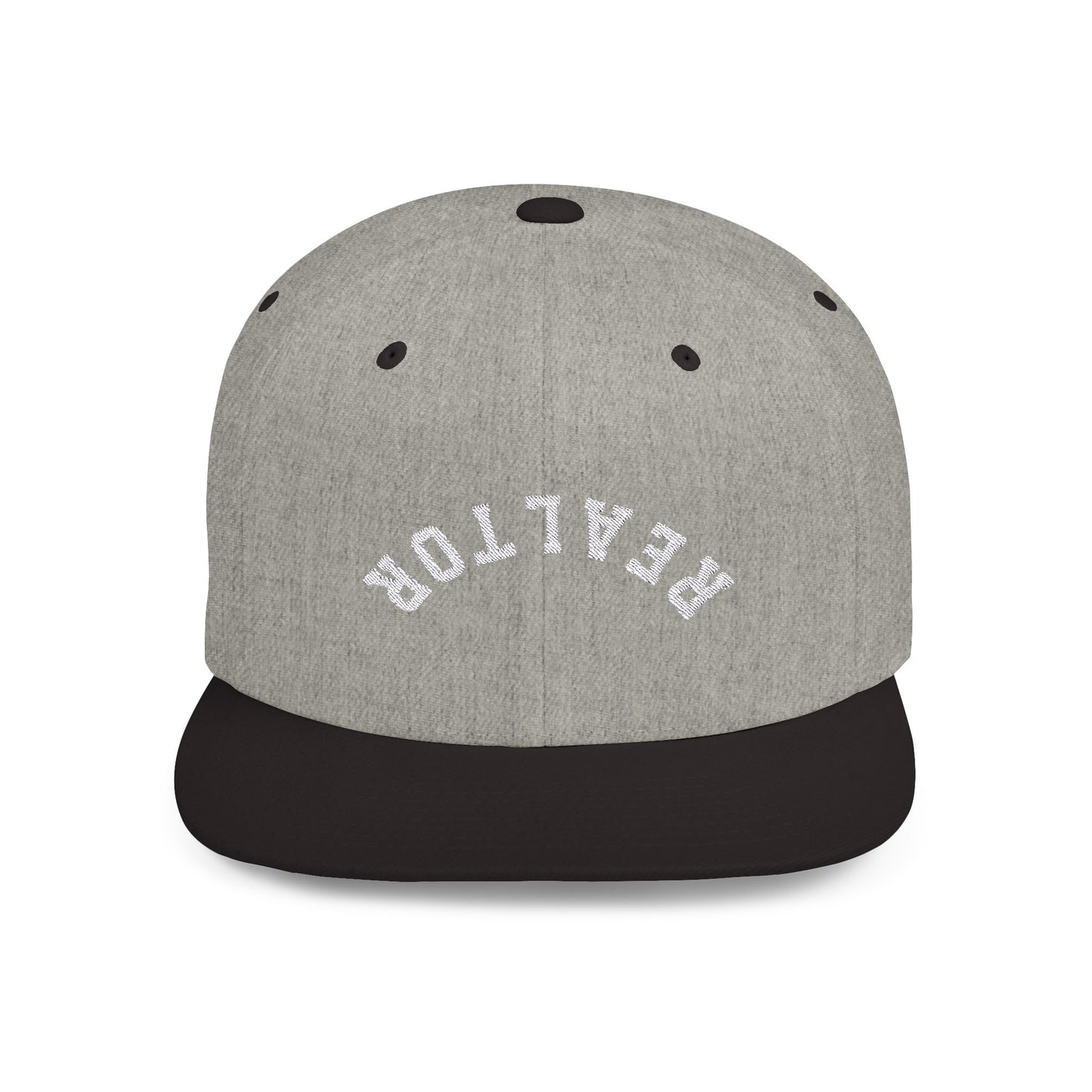 REALTOR White Flat Bill Snapback