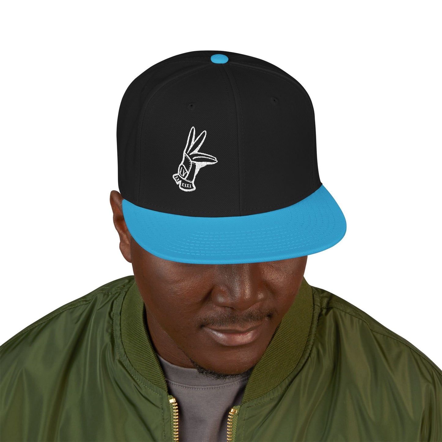 Flat Bill Hat - LV Hand Sign