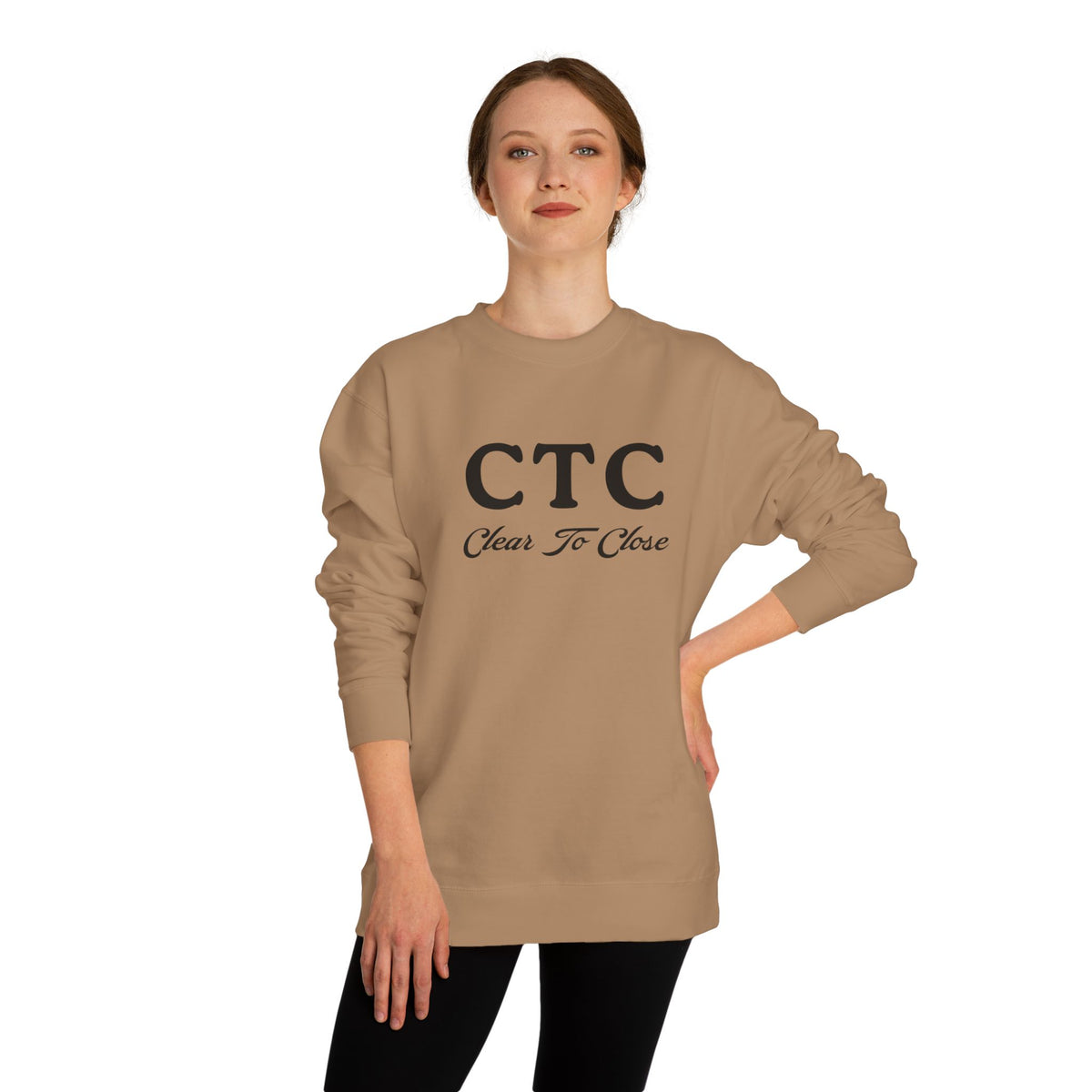 Crewneck sweatshirt printed with the CTC design