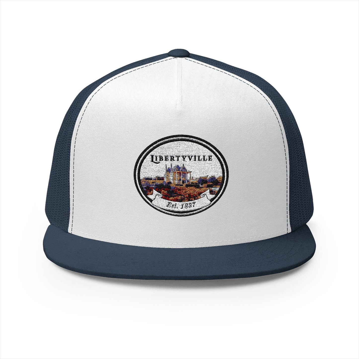 Libertyville Embroidered 5 Panel Trucker Cap