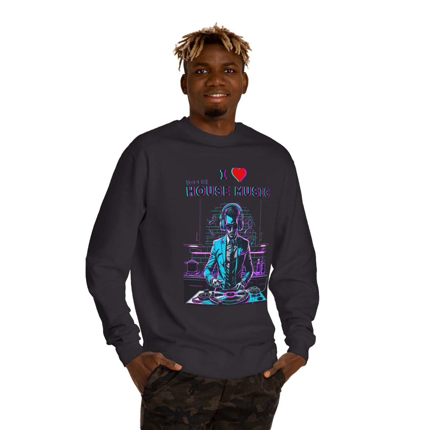 I Love Open House Music — Crewneck