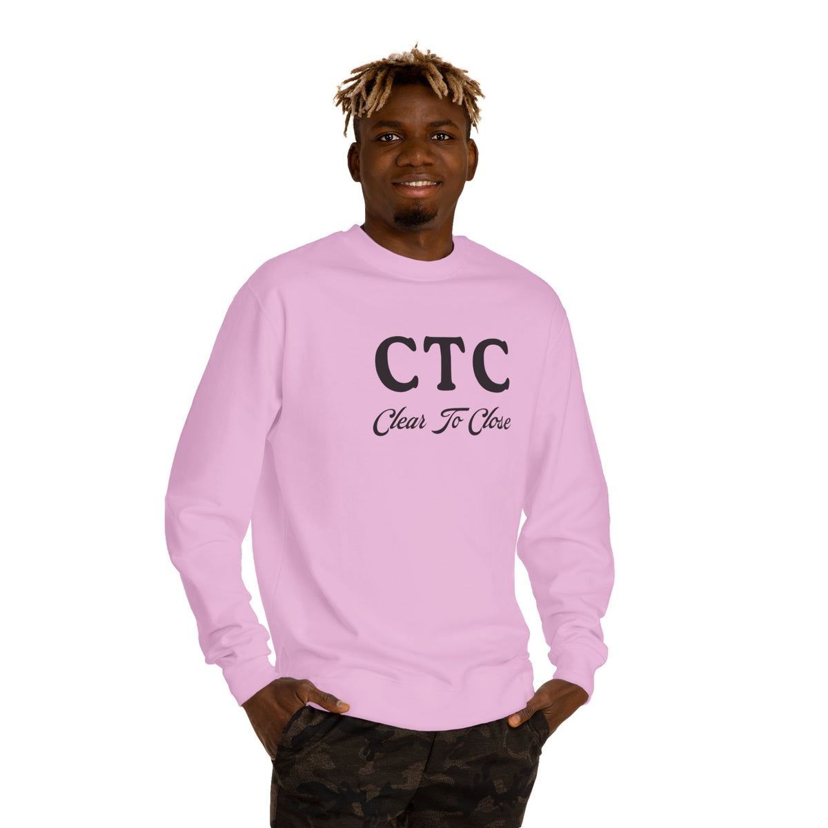 Crewneck sweatshirt printed with the CTC design