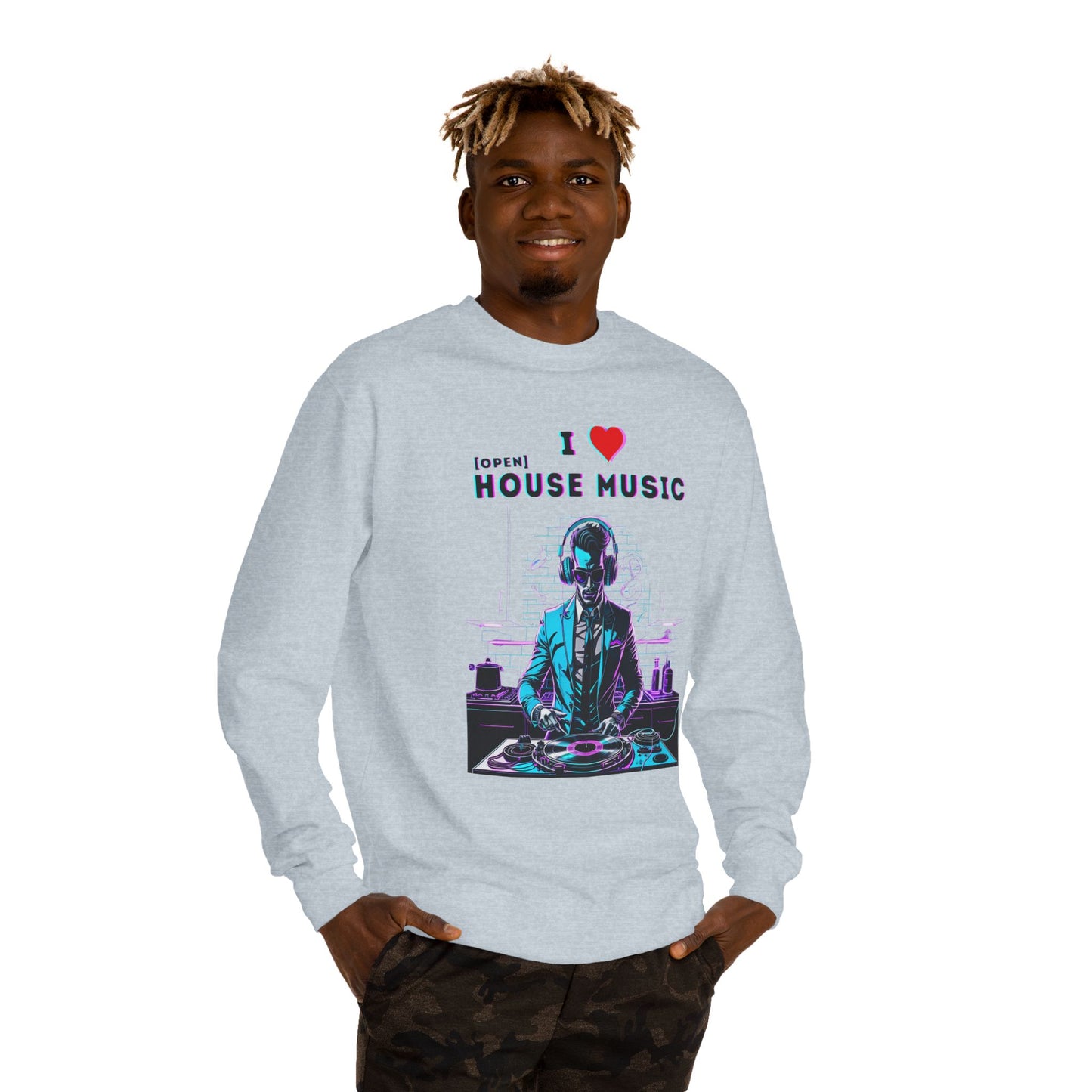 I Love Open House Music — Crewneck